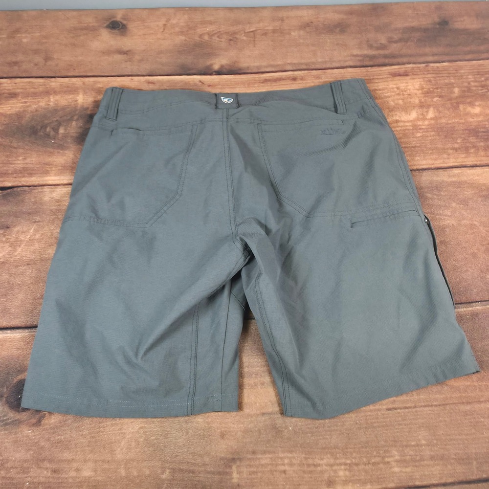 KUHL Renegade Cargo Shorts Mens 38 Gray Good Ripstop Hiking Outdoor Utility